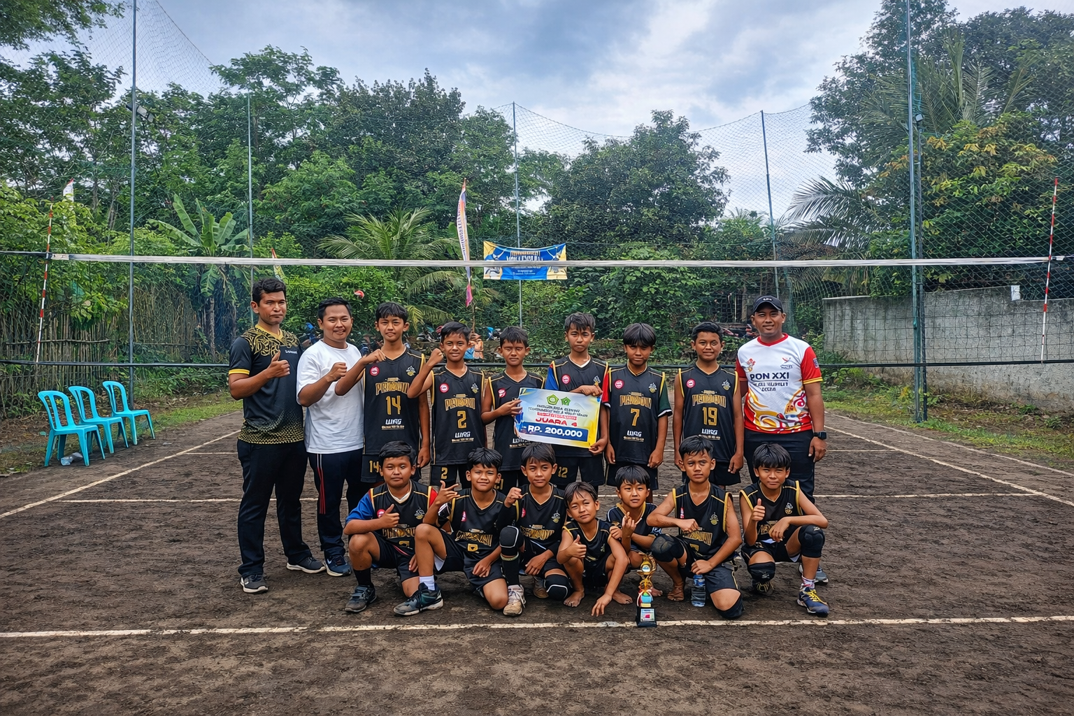 Pemenang Turnamen Voli Yayasan Ainul Burhan