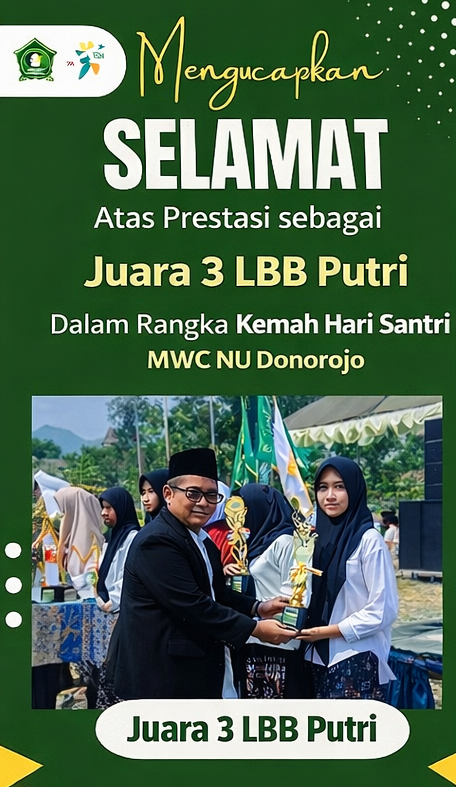 Juara 3 LBB Putri Kemah Hari Santri Nasional